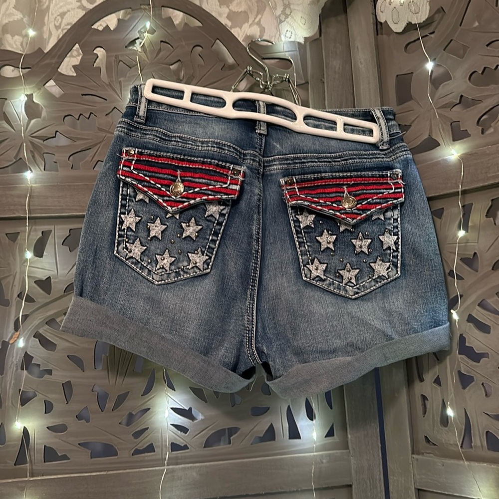 Patriotic Pocket Jean shorts